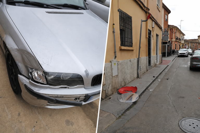 Derrapes y golpes contra coches estacionados en una tarde de caos en Hellín